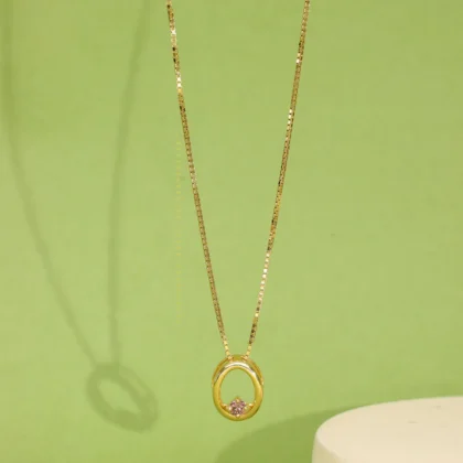 Noir Eclipse Gold Necklace